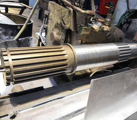 Специально изготовленный вал редуктора с цилиндрическим профилем редуктора и различными вариантами производства зубов редуктора